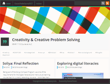 Tablet Screenshot of creativitycourse.org